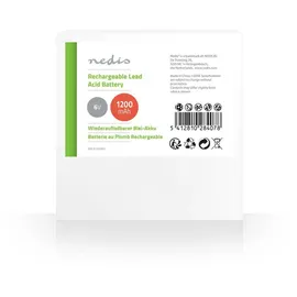Nedis Wiederaufladbare Blei-Säure-Batterie - Bleisäure - Wiederaufladbar - 6 V 1200 mAh