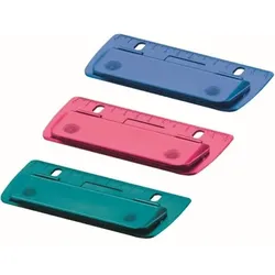 herlitz Mini-Taschenlocher Color Blocking Kunststoff 2 Blatt farbig sortiert