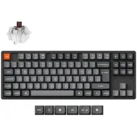Keychron K8 Max, Gaming-Tastatur - schwarz/grau, DE-Layout, Super Brown,