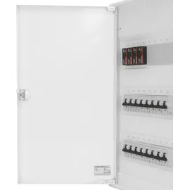 Doktorvolt Sicherungskasten Hager Aufputz Verteilerkasten 3x12 Module 14xMCB 2xRCCB VDE Überspannungsschutz verdrahtet Verteilerschrank Sicherungen 515x305x9...
