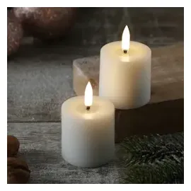 uYuni LED Mini Kerze Thea 4,5 cm weiß
