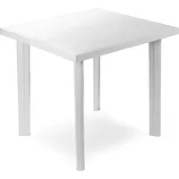 Mojawo, Gartentisch + Balkontisch, Bistro Sitzgarnitur Bistrogarnitur 5-teilig Weiß (75 cm)