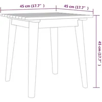 vidaXL 3-tlg Bistro-Set Massivholz Akazie