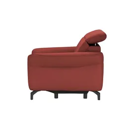 Uno Relaxsessel Basel Leder 99 x 87 x 96 cm Rot elektrisch