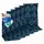 nyvi Hochlehner Auflage 118 x 50 x 5 cm Blume Hellblau 6 St.