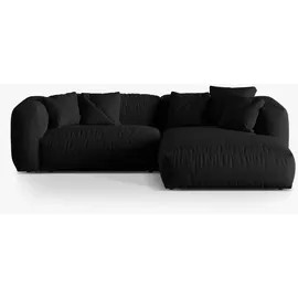 micadoni Ecksofa Martina, 2-Sitzer schwarz