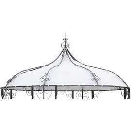 DEGAMO Ersatzdach für Pavillon BURMA, Polyester PVC-beschichtet weiss