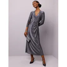 CREATION L Jerseykleid Shirtkleid Silber 38