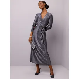 CREATION L Jerseykleid Shirtkleid Silber 38