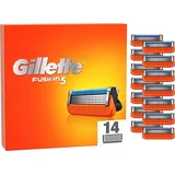 Gillette Fusion 5 Rasierklingen, 14 Ersatzklingen für Nassrasierer Herren mit 5-fach Klinge