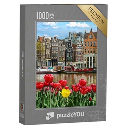 puzzleYOU Puzzle Puzzle 1000 Teile XXL „Schöne Gracht in Amsterdam, Niederlande“, 1000 Puzzleteile, puzzleYOU-Kollektionen Holland