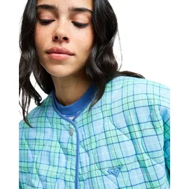 Roxy Outdoorjacke "Seaside Resort", Damen, Gr. L, airy blau as if plaid, Obermaterial: 100% Viskose., Jacken Outdoorjacke