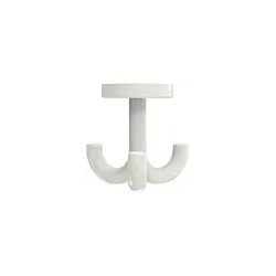 Hewi 477 Haken 477.90.05299 3-fach, drehbar, über 15mm Dicke, reinweiß