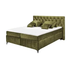 Kollektion Kraft Boxspringbett  Pembroke ¦ grün ¦ Maße (cm): B: 200 H: 121