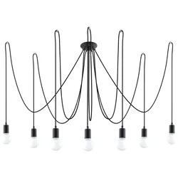 Pendelleuchte Deckenleuchte Stahl Schwarz Hängend Wohnzimmer Esszimmer Küche