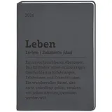 Grafik Werkstatt Bielefeld Terminplaner Lederlook 2026 Schwarz