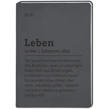 Grafik Werkstatt Bielefeld Terminplaner Lederlook 2026 Schwarz