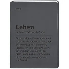 Grafik Werkstatt Bielefeld Terminplaner Lederlook 2026 Schwarz