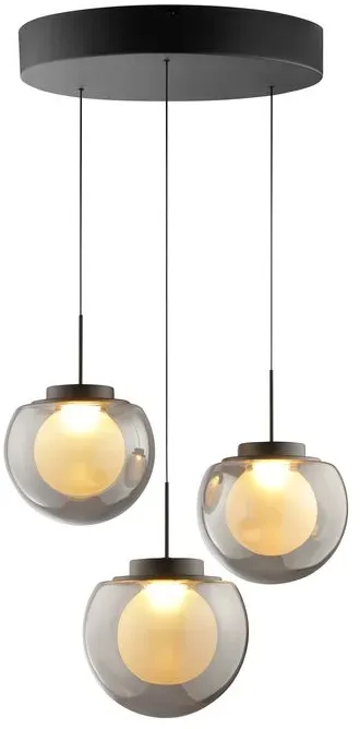 Brilliant LED-Pendelleuchte Tivara Alu, Eisen, Stahl & Metall