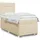 vidaXL Boxspringbett 120 x 190 cm Creme
