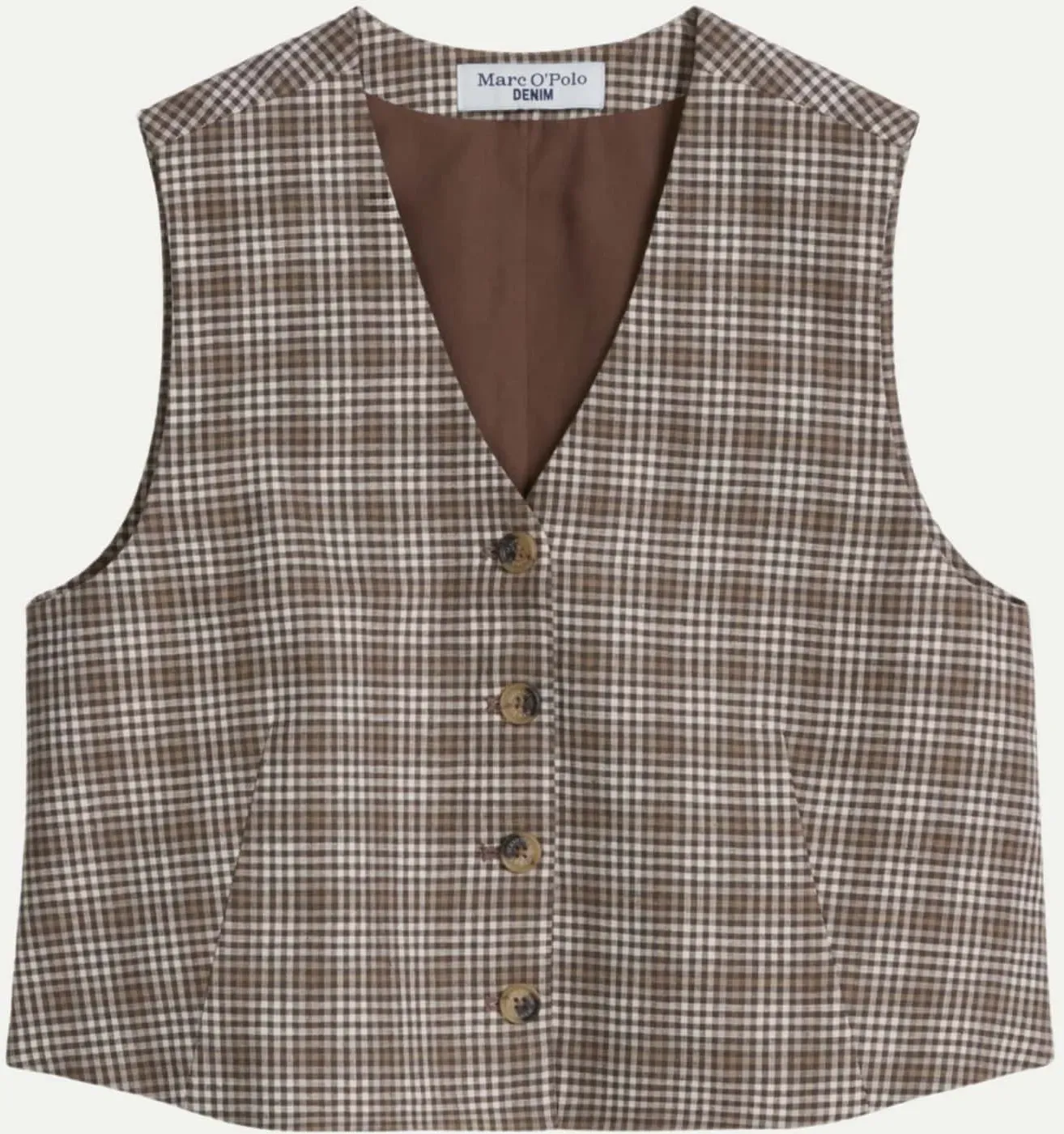 Regular-Fit Karoweste Braun XS