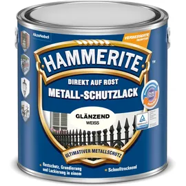HAMMERITE Metall-Schutzlack 2,5 l weiß glänzend