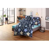 my home Dreamer Fleece blau 135 x 200 cm + 40 x 80 cm