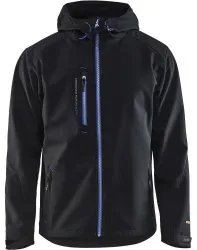 BLAKLÄDER® Softshelljacke 4949, schwarz/blau 4949 , 1 Stück, Größe: XL