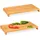 Relaxdays Schneidebrett-Set Holz 2 38 x 28 cm Braun