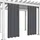 OEM Wasserdichter Gartenvorhang 155x200 Mit Ösen Graphit Terrasse, 1 Stück.