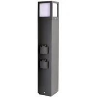 Deko-Light Außenstandleuchte Aluminium 65,0 cm 1x max. 20 W E27 dunkelgrau
