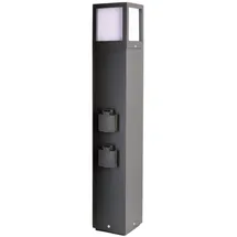 Deko-Light Außenstandleuchte Aluminium 65,0 cm 1x max. 20 W E27 dunkelgrau