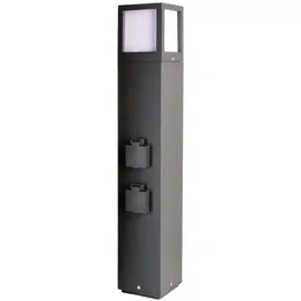 Deko-Light Außenstandleuchte Aluminium 65,0 cm 1x max. 20 W E27 dunkelgrau