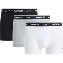 Nike Essential Cotton Stretch Trunk braun/weiß M 3er Pack