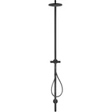 Hansgrohe Axor Starck Nature Duschsäule mit Kopfbrause Handbrause, mattschwarz