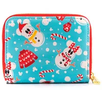 Loungefly Mickey Minnie Schneemann Brieftasche - Blue / White