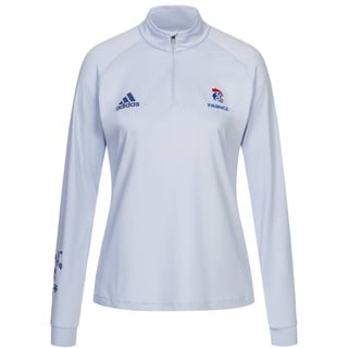 Frankreich FFHB adidas 1/4-Zip Damen Handball Sweatshirt GK9735-XS