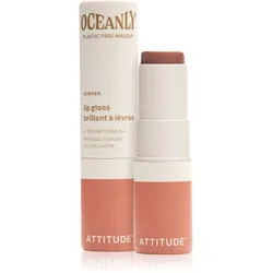Attitude Oceanly Plastic Free Makeup Lipgloss mit feuchtigkeitsspendender Wirkung Farbton Ginger 3.4 g
