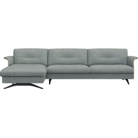 FLEXLUX Ecksofa Glow, super bequem durch hochwertigem Sitzaufbau mit Federkern, L-Form, Modernes skandinavisches Design blau