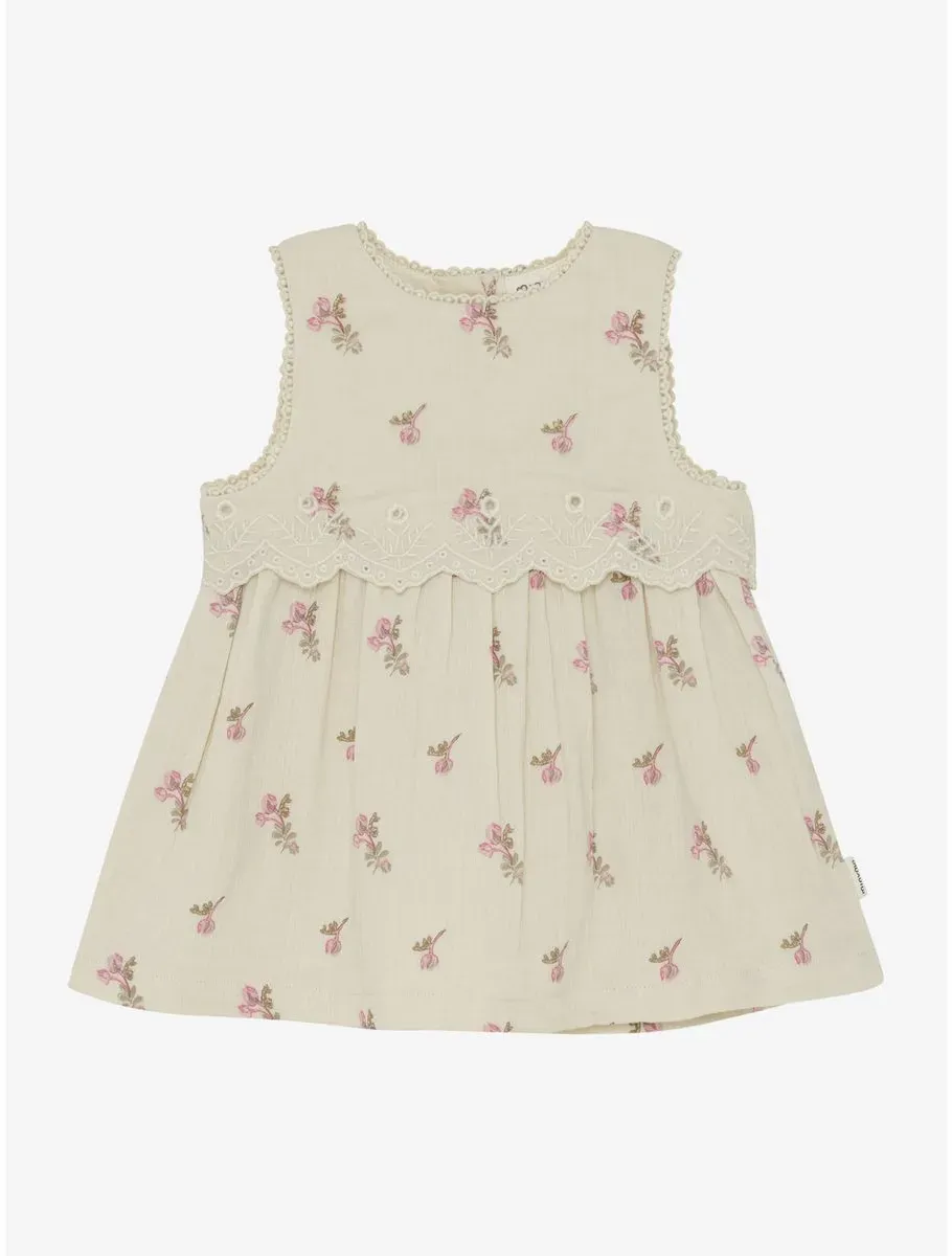 Minymo Dress SS AOP white swan (2605) 62