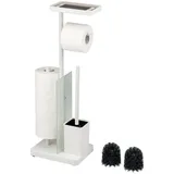 ELUNO WC-Garnitur 4in1 Weiß