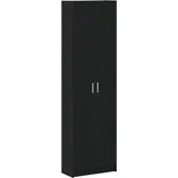 vidaXL Kleiderschrank Schwarz-Eiche 55x25x189 cm Holzwerkstoff