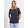 STREET ONE T-Shirt STREET ONE, Damen, Gr. 34, blau (deepwater blau), Stoff, 70% Modal, 30% Polyester, unifarben, normal normal, Rundhals, abgesteppt, Shirts T-Shirt, mit Wording