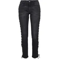 URBAN CLASSICS Lace Up Hosen Black 26