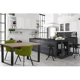 Konsimo Esstisch 80 x 77 x 77 cm braun