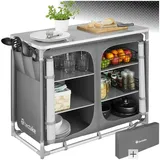 Tectake tectake® 402923 Camping-Küche Grau