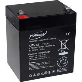 Powery Blei-Gel Akku UP5-12 12V 5000 mAh 1 St.