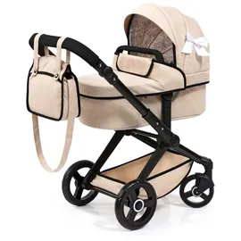 Bayer Design Kombi-Puppenwagen Xeo beige für Puppen bis 46cm