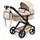 Bayer Design Kombi-Puppenwagen Xeo beige für Puppen bis 46cm