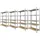 ECD Germany Lagerregal Metall 180x90x40 cm mehrfarbig 5 MDF-Platten